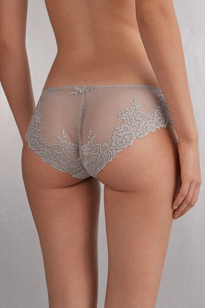 Grey Pretty Flowers Knickers, 5601_347J, large image number 3