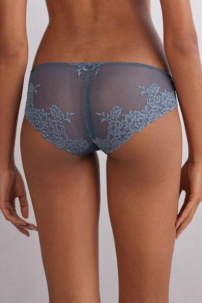 Blue Openwork Briefs, , large image number 3
