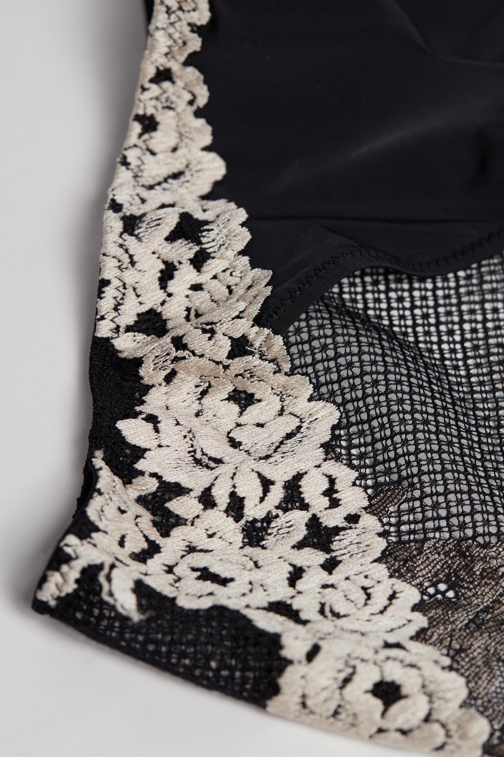Black Lace-Detailed Knickers, , large image number 7