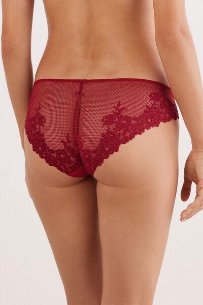 Red Pretty Flowers Briefs, Wax Red, large image number 3