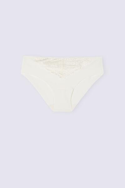 White Pretty Flowers Seamless Cotton Briefs, , large image number 2