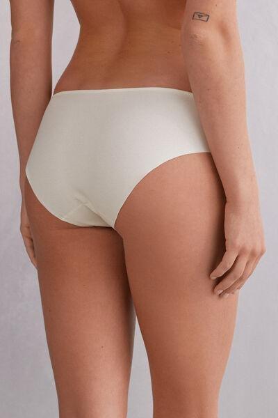White Pretty Flowers Seamless Cotton Briefs, , large image number 3