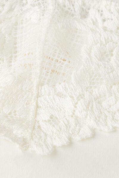 White Pretty Flowers Seamless Cotton Briefs, , large image number 4