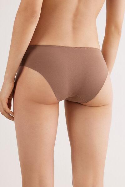 Beige Pretty Flowers Seamless Cotton Briefs, , large image number 3
