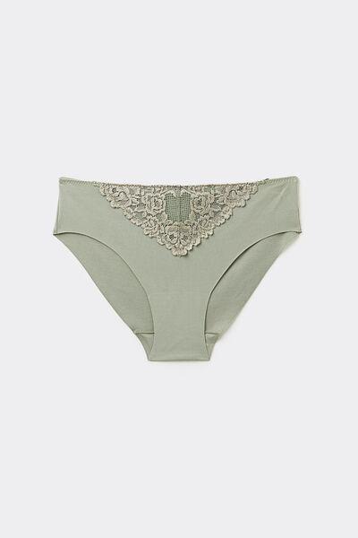 Green Seamless Cotton Briefs, , large image number 2