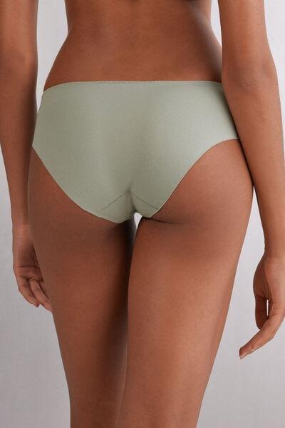 Green Seamless Cotton Briefs, , large image number 3