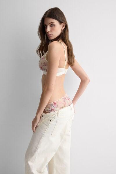Pink Pretty Flowers Print Knickers, 5601_057K, large image number 0