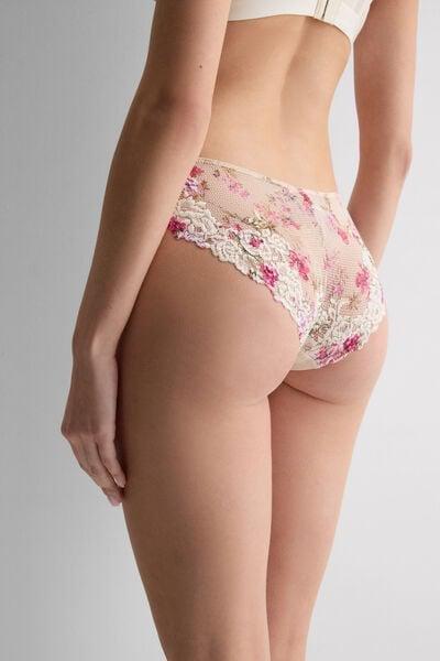 Pink Pretty Flowers Print Knickers, 5601_057K, large image number 2