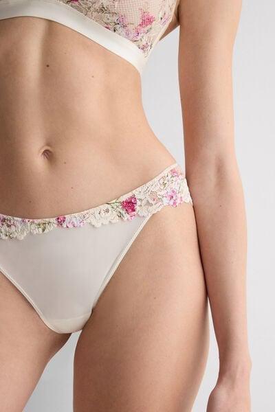 Pink Pretty Flowers Print Knickers, 5601_057K, large image number 5