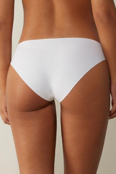 White Seamless Supima Briefs, , large image number 3