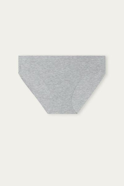 Grey  Seamless Supima Cotton Briefs, , large image number 2