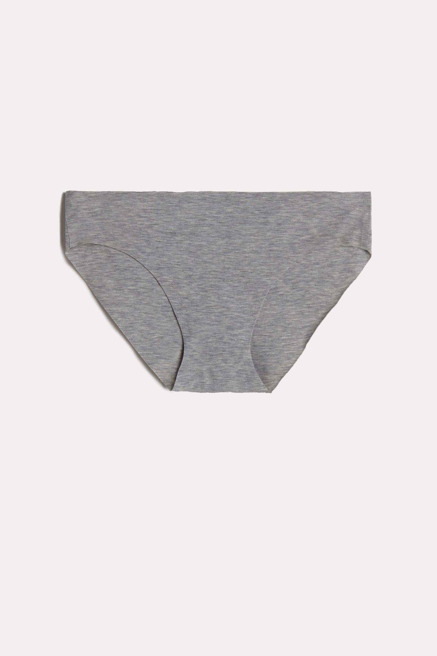Grey Seamless Supima Cotton Briefs, , large image number 7