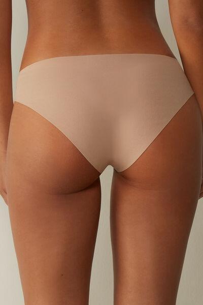 Beige Seamless Supima Cotton Briefs, , large image number 3