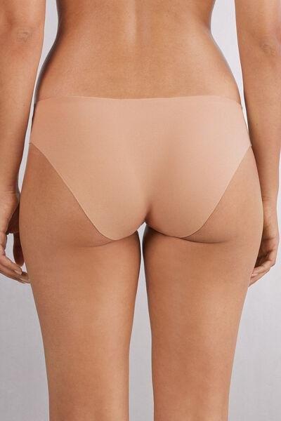 Beige Seamless Supima Briefs, , large image number 5