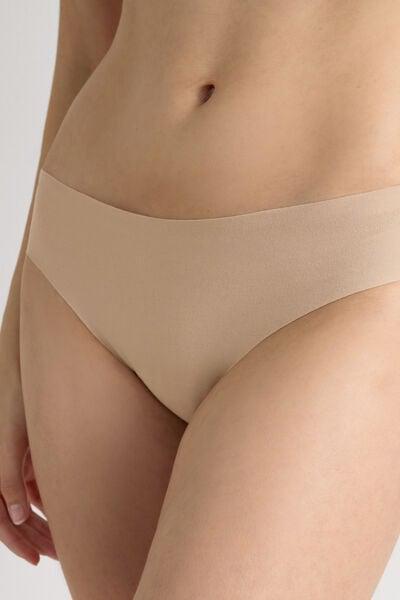 Beige Seamless Supima Briefs, Soft Beige, large image number 9