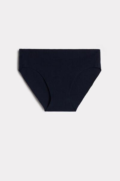 Blue Seamless Supima Cotton Briefs, , large image number 2