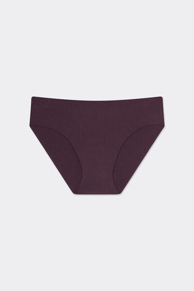 Purple Seamless Raw-Cut Cotton Briefs, 5601_198K, large image number 3