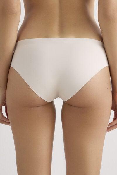 White Seamless Supima Briefs, Silk, large image number 3