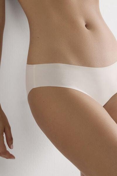 White Seamless Supima Briefs, Silk, large image number 7