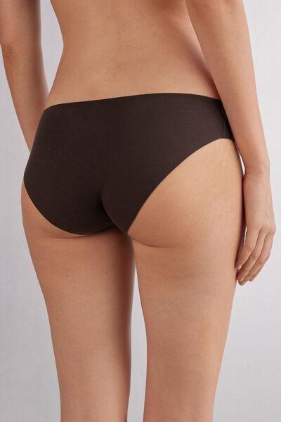 Brown Seamless Cotton Briefs, 5601_705J, large image number 3
