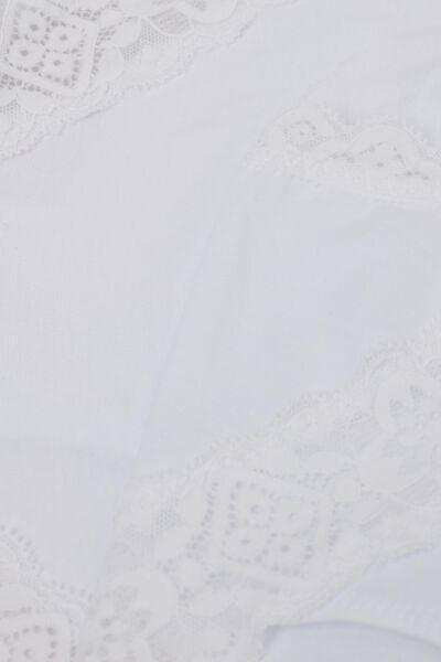 White Semi-High Rise Knickers, , large image number 4