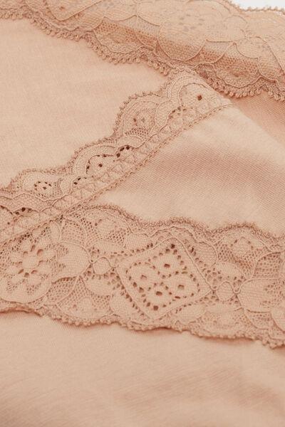Beige Semi-High Rise Knickers, , large image number 4