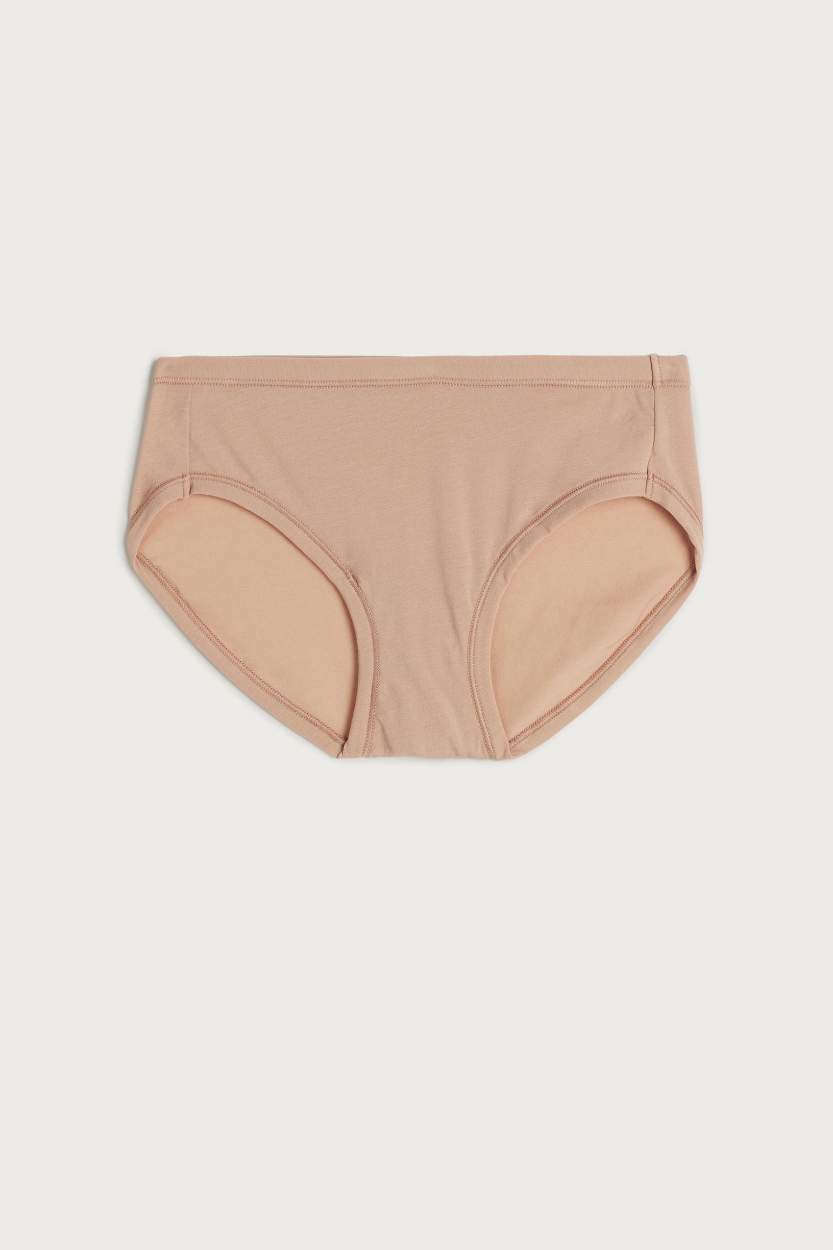Beige Ultralight Flat Seams Briefs, Soft Beige, large image number 6