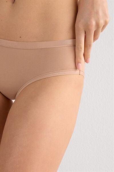 Beige Ultralight Flat Seams Briefs, Soft Beige, large image number 11