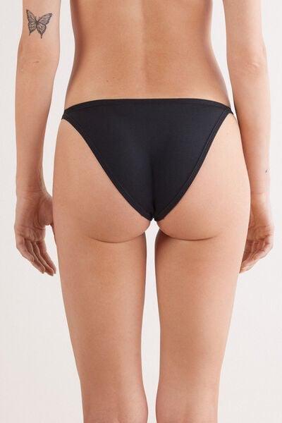 Black Senual Cotton Briefs, Black, large image number 2