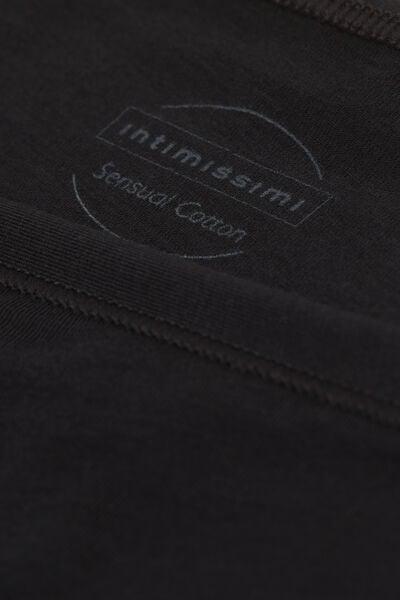 Black Senual Cotton Briefs, Black, large image number 4