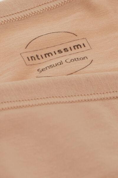 Beige Side Straps Briefs, Soft Beige, large image number 4