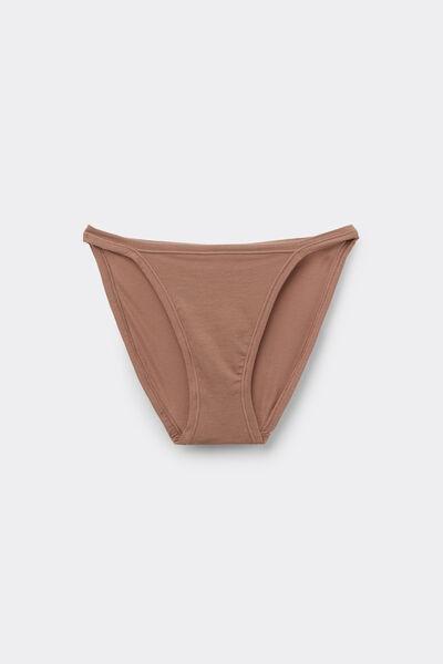Beige Senual Cotton Briefs, Brown Mocha, large image number 2