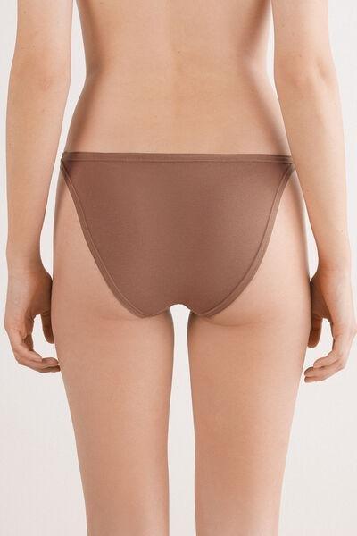 Beige Senual Cotton Briefs, Brown Mocha, large image number 3