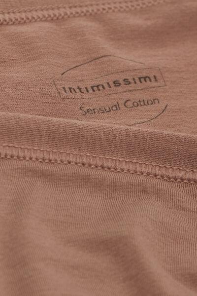 Beige Senual Cotton Briefs, Brown Mocha, large image number 4