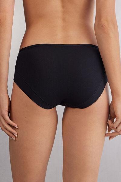 Black Delicate Pieces Lace Briefs, , large image number 3