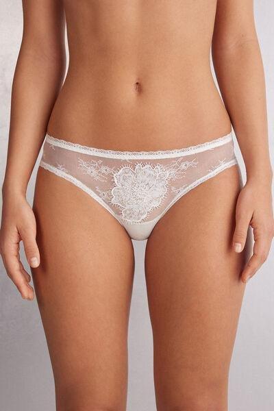 White Glisten In Light Briefs, , large image number 0