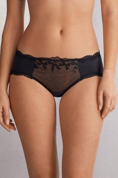 Black Frou Frou Romance Panty, , large image number 0