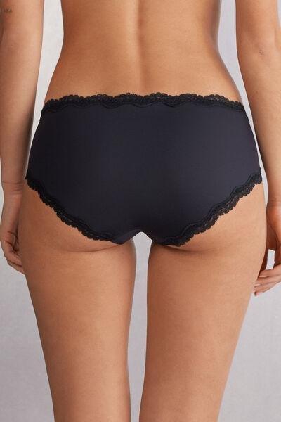 Black Frou Frou Romance Panty, Black, large image number 3