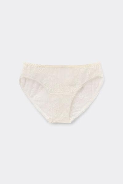 White Simplest Pleasures Lace Briefs, , large image number 1