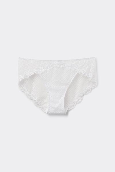 White Sophisticated Allure Knickers, , large image number 2