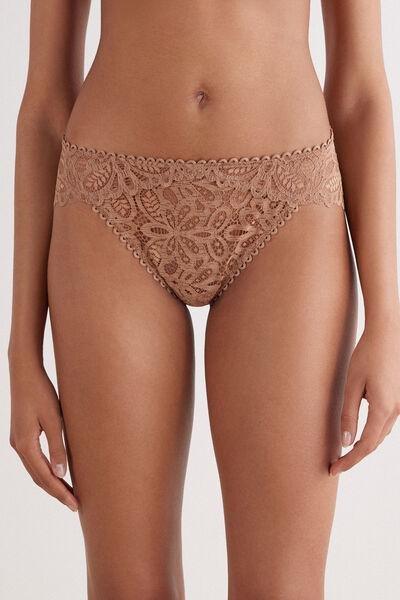 Brown Italian Riviera Knickers, Medium Beige, large image number 0