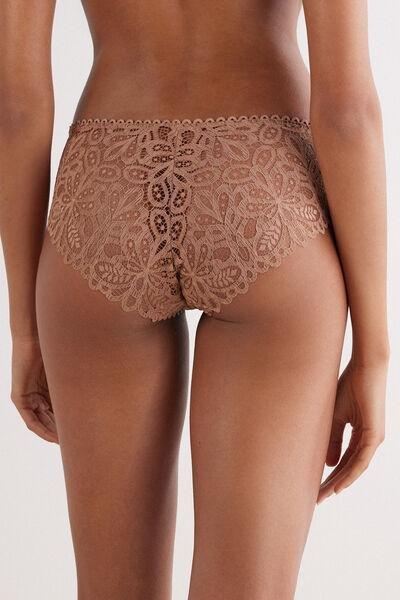 Brown Italian Riviera Knickers, Medium Beige, large image number 3