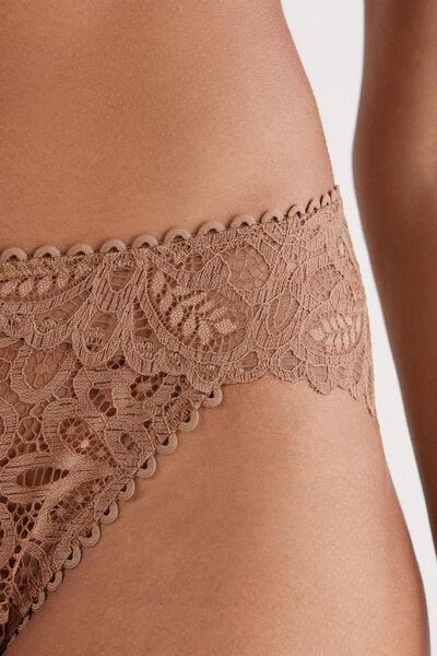 Brown Italian Riviera Knickers, Medium Beige, large image number 5