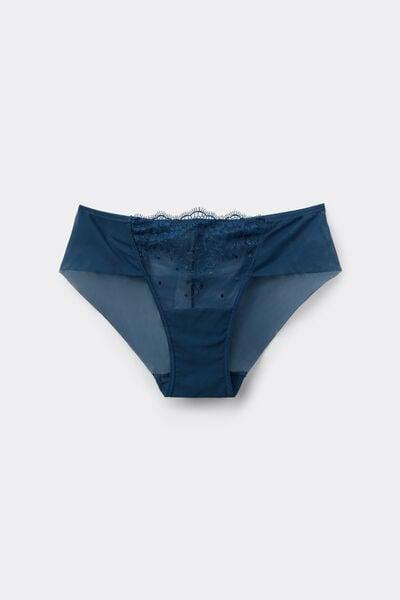 Blue Luxury Dreams Floral Embroidery Knickers, 5601_937J, large image number 5