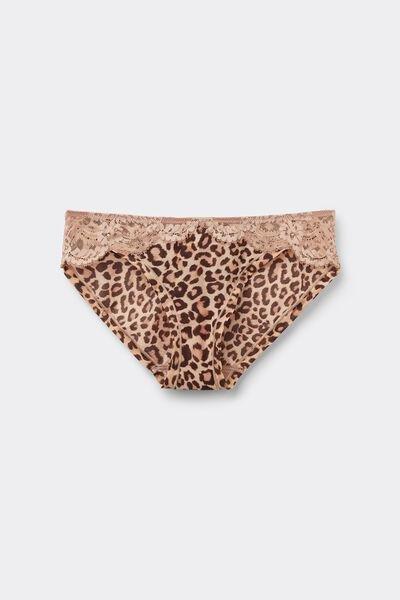 Beige Animal Print Pretty Savage Knickers, , large image number 2