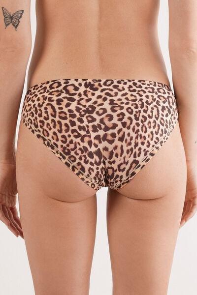 Beige Animal Print Pretty Savage Knickers, , large image number 3