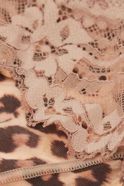 Beige Animal Print Pretty Savage Knickers, , large image number 4