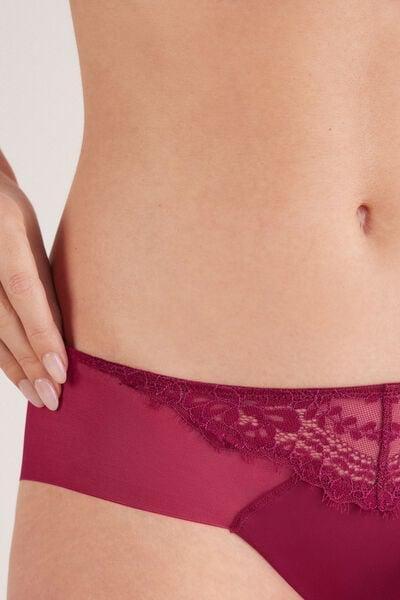 Red Sheer Glamour Lace Knickers, 5601_940J, large image number 6