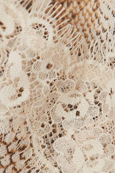 Beige Seductive Glamour Animal Print Briefs, , large image number 4