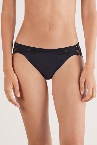Black All About Flowers Briefs, Black, medium